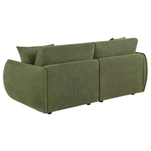 7th Street Modular Lounge Loveseat Green