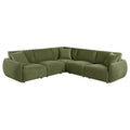7th Street Modular Lounge Sectional Green