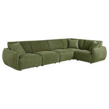 7th Street Modular Lounge Sectional Green