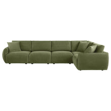 7th Street Modular Lounge Sectional Green