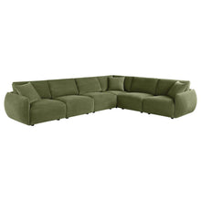 7th Street Modular Lounge Sectional Green