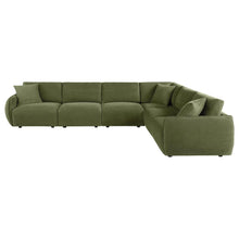 7th Street Modular Lounge Sectional Green