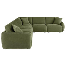 7th Street Modular Lounge Sectional Green