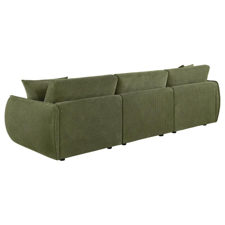 7th Street Modular Lounge Sofa Green
