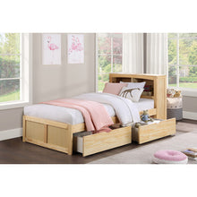 Bartly Twin Bookcase Bed with Storage Boxes