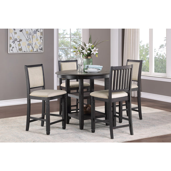 Regent 5-Piece Counter Set - Brown/Black