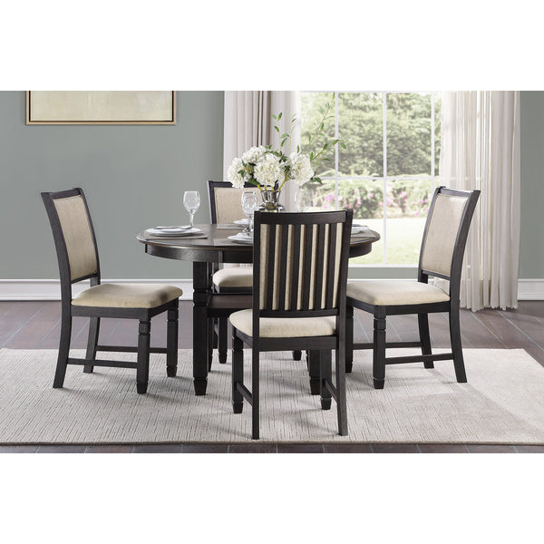 Regent 5-Piece Dining Set - Brown/Black