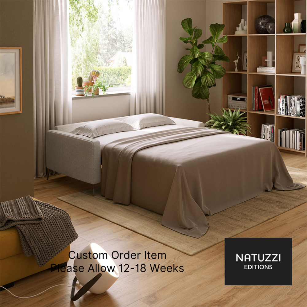 Fascino Leather Sofa Bed By Natuzzi