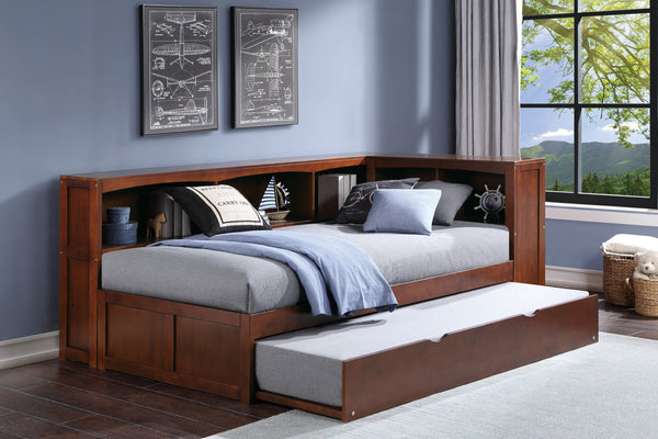 Rowe Twin Bookcase Corner Bed with Twin Trundle alternate view