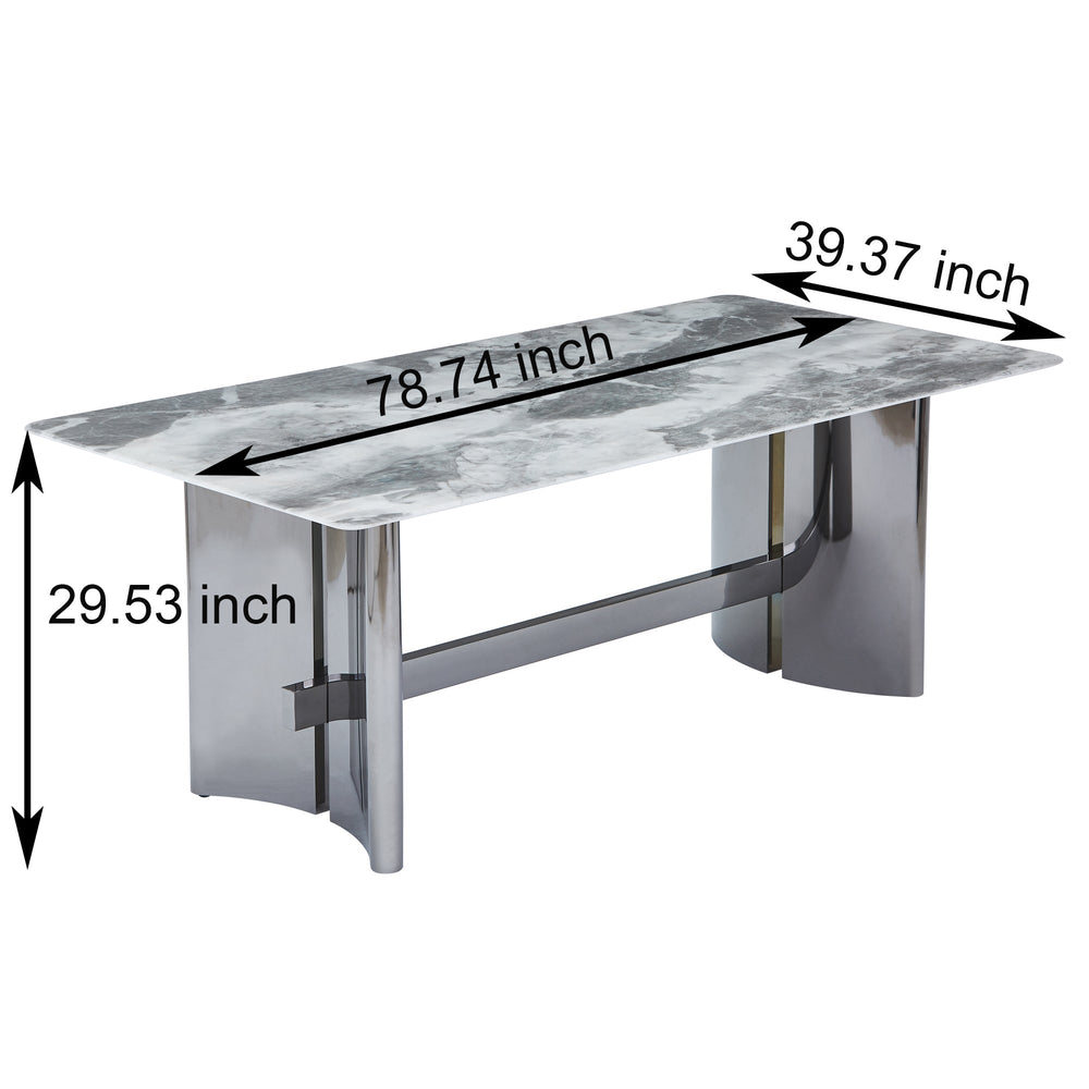 Luxe Stone Dining Table
