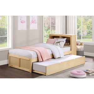 Bartly Twin Bookcase Bed with Twin Trundle