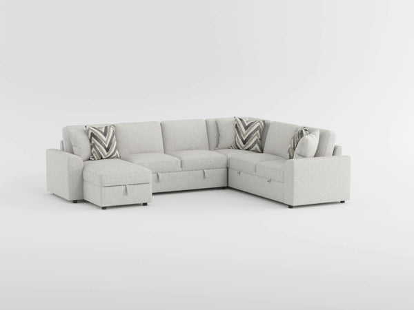 Myrtle 3-Piece Sectional with Pull-out Bed and Hidden Storage alternate view