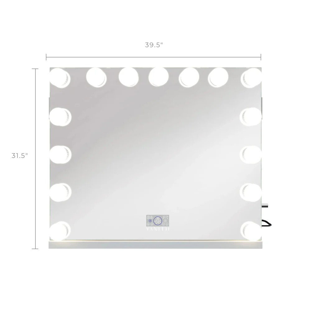 Emily Vanity Mirror with 15 Dimmable LED Bulbs