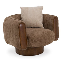 Amber Wood II Accent Swivel Chair