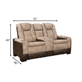 Rider Dual Power Recliner Loveseat