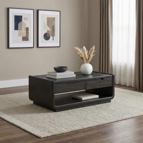 Capri Wood Cocktail Coffee Table alternate view