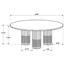 Roman Round Genuine Marble Coffee Table White