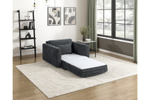 Stratus Dark Gray Convertible Sleeper Chair