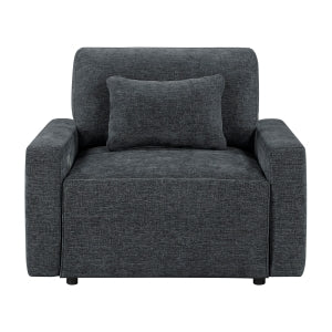 Stratus Dark Gray Convertible Sleeper Chair