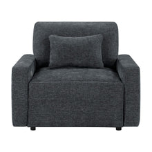 Stratus Dark Gray Convertible Sleeper Chair