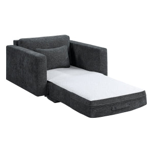 Stratus Dark Gray Convertible Sleeper Chair