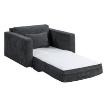 Stratus Dark Gray Convertible Sleeper Chair