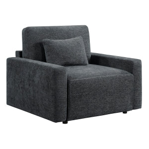 Stratus Dark Gray Convertible Sleeper Chair