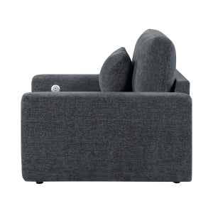 Stratus Dark Gray Convertible Sleeper Chair