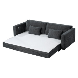 Stratus Dark Gray Convertible Queen Sleeper Sofa alternate view