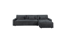Stratus Dark Gray Sleeper Sectional with Chaise