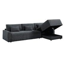 Stratus Dark Gray Sleeper Sectional with Chaise