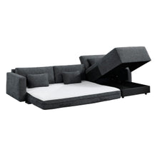Stratus Dark Gray Sleeper Sectional with Chaise