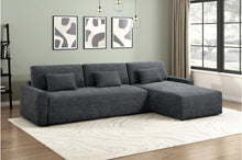 Stratus Dark Gray Sleeper Sectional with Chaise