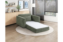Stratus Green Convertible Sleeper Chair
