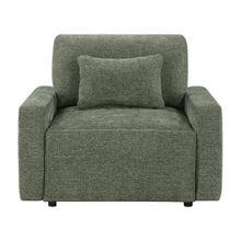 Stratus Green Convertible Sleeper Chair
