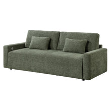 Stratus Green Convertible Queen Sleeper Sofa