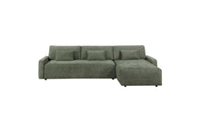 Stratus Green Sleeper Sectional with Chaise