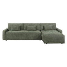 Stratus Green Sleeper Sectional with Chaise