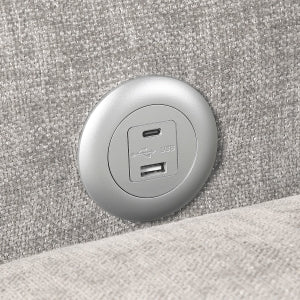 Stratus Gray Convertible Queen Sleeper Sofa