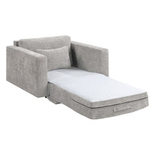 Stratus Gray Convertible Sleeper Chair