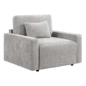 Stratus Gray Convertible Sleeper Chair