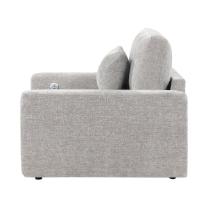 Stratus Gray Convertible Sleeper Chair