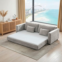 Stratus Gray Convertible Queen Sleeper Sofa