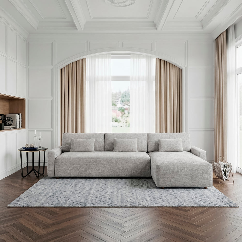 Cumulus 2-Piece Sectional with Convertible Queen Sleeper and RightSide Chaise