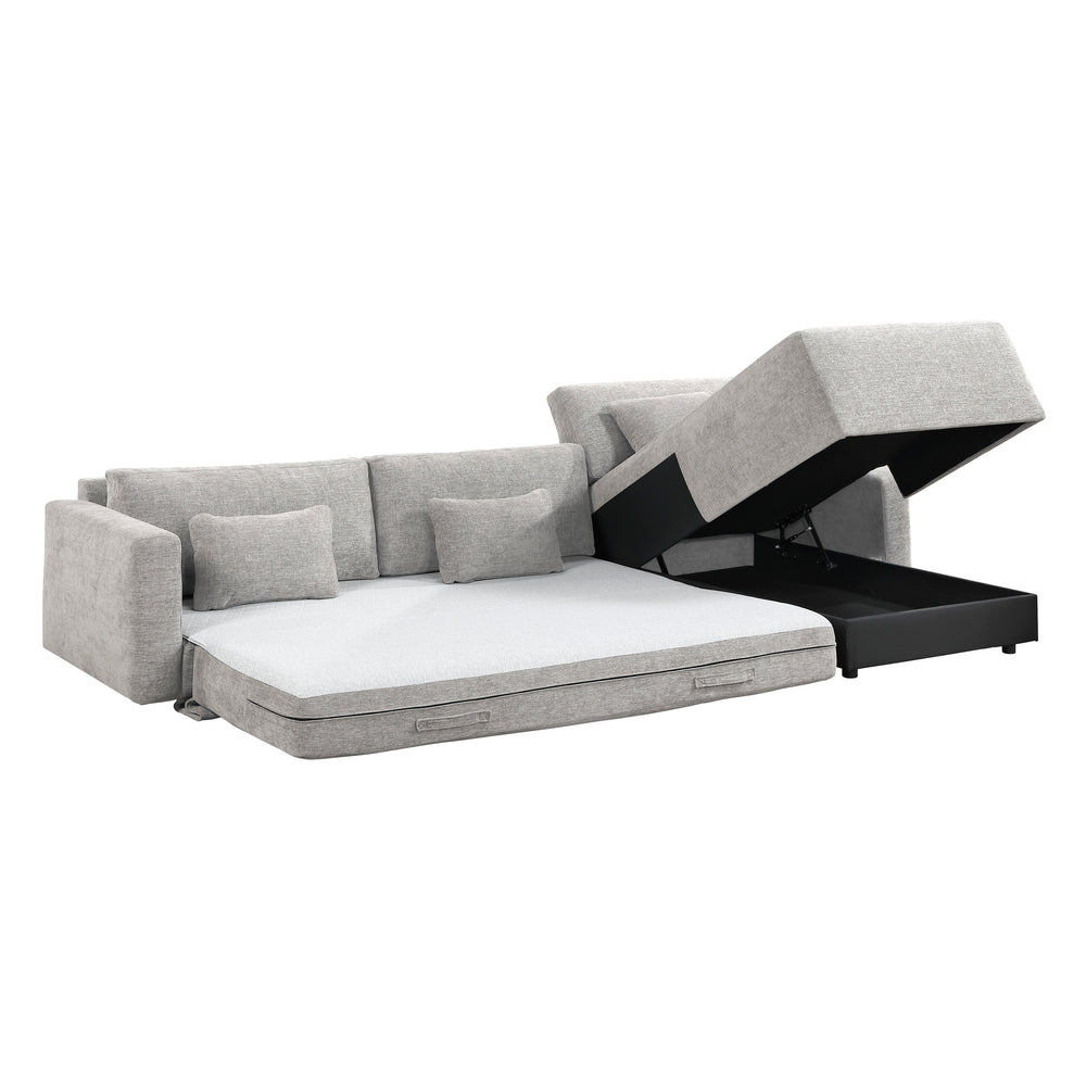 Cumulus 2-Piece Sectional with Convertible Queen Sleeper and RightSide Chaise