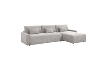 Stratus Gray Sleeper Sectional with Chaise