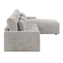Stratus Gray Sleeper Sectional with Chaise