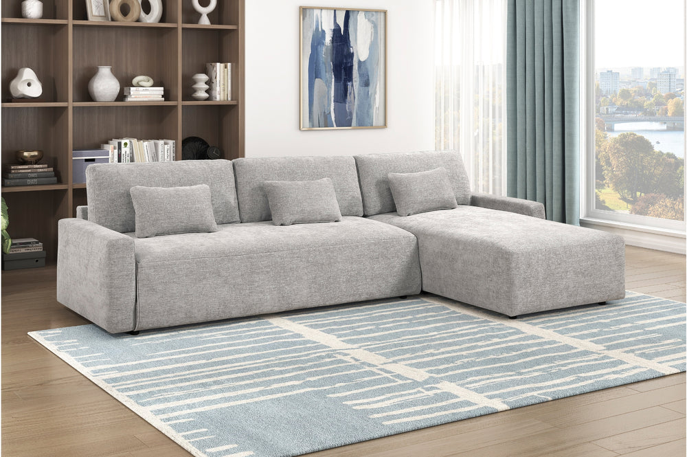 Stratus Gray Convertible Sleeper Chair