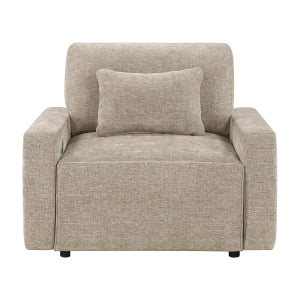 Stratus Taupe Convertible Sleeper Chair