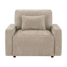 Stratus Taupe Convertible Sleeper Chair